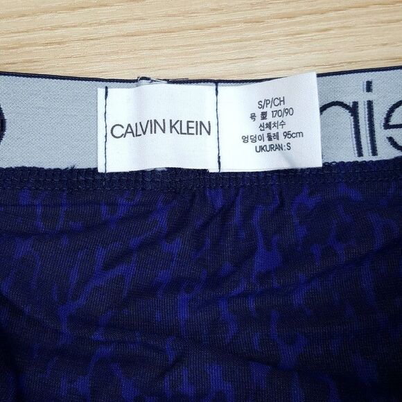 CALVIN KLEIN Boxer Briefs Mens Small Purple Print Ultra Soft Modal Stretch - Picture 4 of 6